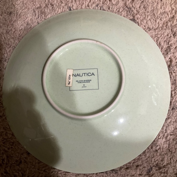 1-Vintage Nautica Island Shores Tableware Island Moss Green Salad Plate 9” - Picture 3 of 3